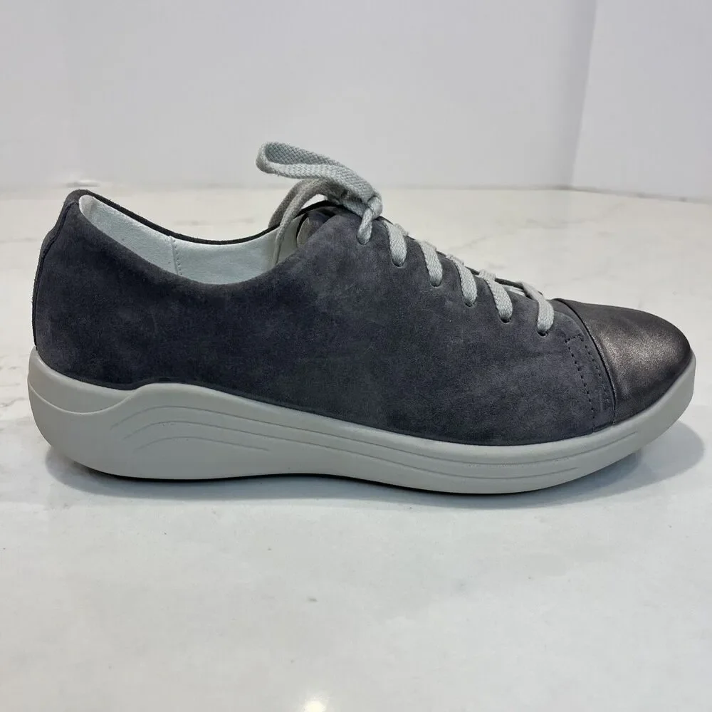 Romika NEW Sina Gray Suede‎ Comfort Cap Toe Casual Sneakers Shoes EU 37 6-6.5